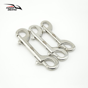 Keep Diving Stainless Steel Double <b>Hook</b> 100Mm Spring <b>Snap</b> Dive Gear Bcd Safety Equipment - Product Image 2
