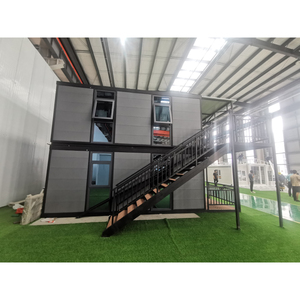 <span class=keywords><strong>Casa</strong></span> contenedor de dos pisos personalizada, buena <span class=keywords><strong>casa</strong></span> contenedor extensible impermeable, puente roto, <span class=keywords><strong>casa</strong></span> prefabricada de vidrio de aluminio - Product Image 4
