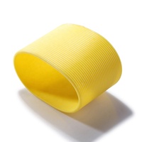 Manchon de protection pour bouteille de café, en silicone, personnalisé, résistante à la chaleur, housse