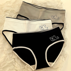 Slip da Donna di Alta Qualità all'Ingrosso, Intimo Sexy Quotidiano, Motivi Cartoon Carini, Traspirante, Vita Media, Abbigliamento Femminile - Product Image 3