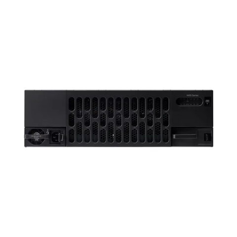 ISR4461/K9 with 4 onboard GE 3 NIM slots 1 ISC slot 3 SM slots 8 GB Flash Memory default 2 GB DRAM Default