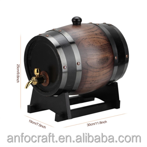 Baril de chêne pour le vieillissement Whisky Vin Tequila Mini Bourbon Barrel Home Bar Decorcheap fait à la main tache couleur pin whisky en bois - Product Image 6