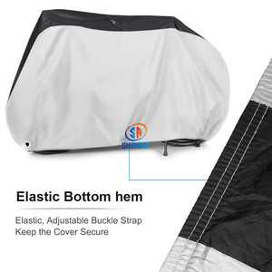 Housse de <span class=keywords><strong>protection</strong></span> contre la <span class=keywords><strong>pluie</strong></span> pour vélo, tissu 190T imperméable, <span class=keywords><strong>anti</strong></span>-poussière, <span class=keywords><strong>protection</strong></span> UV pour VTT avec trous de verrouillage, sac de rangement - Product Image 5