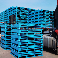 AOCHEN Boîte de rangement pliable en acier industriel personnalisée Conteneurs métalliques Cage logistique de stockage en entrepôt Cage de fret en vrac