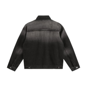 <span class=keywords><strong>Veste</strong></span> en jean printemps pour hommes <span class=keywords><strong>Veste</strong></span> en jean décontractée à manches longues manteau avec poches multiples Vestes bleues classiques à la mode - Product Image 2