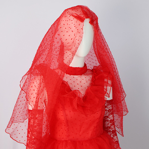 Lydia Cosplay vestido de malla roja disfraz <span class=keywords><strong>fantasía</strong></span> para adultos vestidos de novia rojos mujer Halloween carnaval fiesta disfraces - Product Image 6