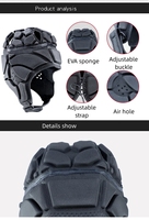 Protecteur de tête réglable OEM Casque de rugby Scrum Cap Casque de football rembourré Casque de football à coque souple pour jeunes enfants adultes