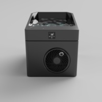 Baignoire à glace moderne tout-en-un avec refroidisseur et filtre Spa de récupération en acrylique et en plongée à froid contrôlé par WIFI pour salle de sport et hôtel
