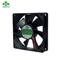 Ventilateur axial sans balais en plastique PY8025 80 mm pour boîtier de refroidissement CPU, 5 V 48 V, compatible avec le refroidissement par évacuation, roulement à billes 1238
