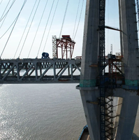 Puente de Acero de Alta Eficiencia y Durabilidad, Estructura de Arco Prefabricada con Protección Anticorrosión para la Construcción de Autopistas