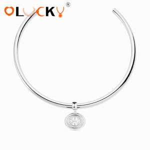 LUCKYJIU Collana Choker Ovale Trendy con Zirconia Placcata in Oro 18K Impermeabile per Uso Quotidiano Femminile - Product Image 2