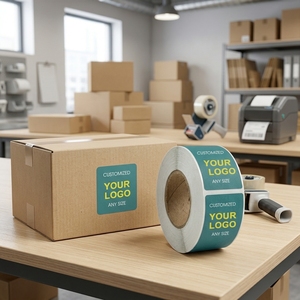 Pegatinas de Vinilo Personalizadas, Etiquetas con Logotipo Personalizado, Adhesivos Resistentes al Agua en Rollos para Empaquetado Empresarial e Identidad de Marca - Product Image 3