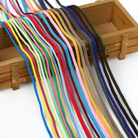 Cordon de serrage multicolore en polypropylène, corde en Polyester, 4mm, câbles tressés ajourés