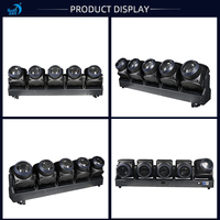 Barra de haz móvil de matriz LED de 120W, anillo de Halo estroboscópico DMX512, modo de Control, efecto de Evento de escenario de club nocturno, 5 uds.