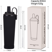 Nouvelle Tasse Cadeau Isotherme en Acier Inoxydable Moderne 2026, Grande Capacité 830ml, Portable avec Poignée Magnétique, pour Boissons Transfrontalières