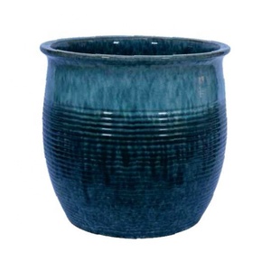 Pots en céramique modernes, jolies jardinières personnalisées en couleur pour pépinière ou jardin - Product Image 6