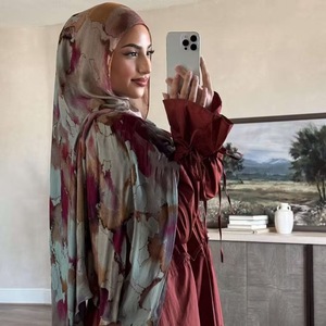 Foulard numérique imprimé en modal, une pièce, vente en gros, doux, transparent, tendance, style européen et américain, hijab musulman malaisien, motif porte-bonheur - Product Image 2
