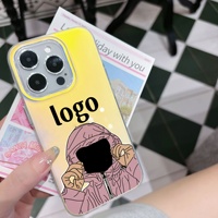 Coque Tendance Nouvelle Vente Chaude Personnalisée IMD Couleur Dégradée pour iPhone 11 12 13 14 15 16 Plus/Pro/Pro Max, 17 Air 17 Pro Max