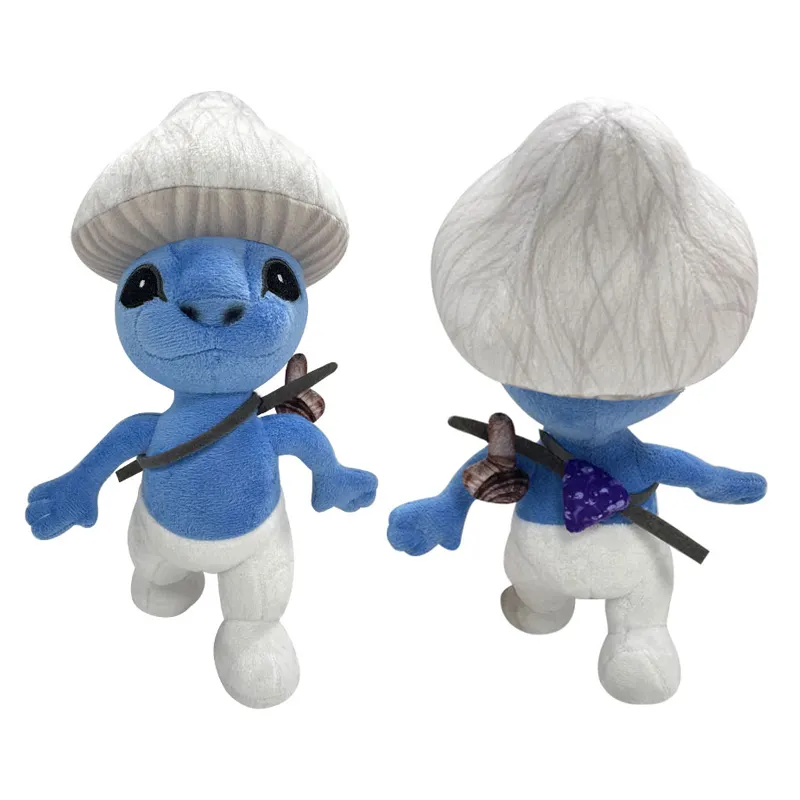 Lembut diisi kucing biru jamur kucing mainan mewah kartun Biru Elf kucing mewah stroberi gajah grosir
