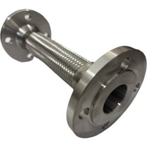 Alta Temperatura Resistência <span class=keywords><strong>Metal</strong></span> Mangueira Flexível Aço Inoxidável 304/316 Foles Soldagem Flange com Manga De Malha Trançada - Product Image 1