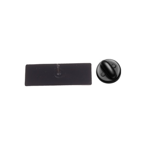 Broche en métal à expression minimaliste, quatre styles, cadre rectangulaire, ligne noire, motif graphique émoticône texte mignon - Product Image 5
