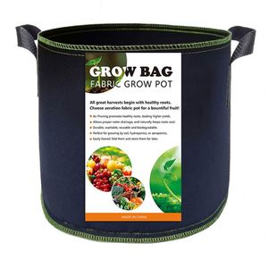 Heavy Duty Thickened Nonwoven China Garden Pot Aeration Fabric <b>Nursery</b> Gardening Pots Plant Grow <b>Bag</b> With Reinforced Handles - Product Image 1