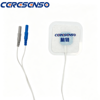 CERESENSO Patch capteur de ronflement piézoélectrique jetable 1,5 mm, sécurité anti-touches, prise DIN pour système de diagnostic du sommeil