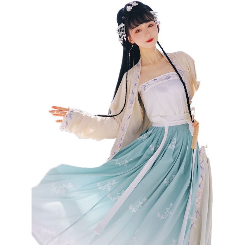 adults ancient goddess beautiful chiffon Customized embroidered hanfu embroidered