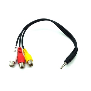 Mini conector de teléfono TRRS de <span class=keywords><strong>3</strong></span>,5mm a cable <span class=keywords><strong>3</strong></span> <span class=keywords><strong>RCA</strong></span> - Product Image 1