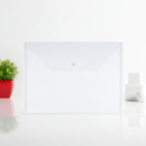<span class=keywords><strong>COMIX</strong></span> - Bolsa Protectora Transparente de Gran Capacidad para Hojas de Datos A4 con Cierre de Botón a Presión, Fabricada en PP - Product Image 6