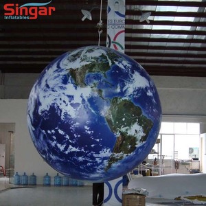 2m PVC sealed air gonfiabile terra globo aerostato di pubblicità - Product Image 2