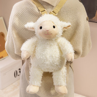 Sac à dos en peluche personnalisable, sac animalier moelleux (Loutre, Mouton, Lion, Lapin, Koala, Cerf, Éléphant) – Cadeaux pour enfants et compagnie