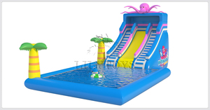 CE ha approvato Cortile Divertimento in Acqua polpo oceano parco a tema Per Bambini Gonfiabile splash pad scorrevole di acqua con spruzzatore da Lilytoys - Product Image 3
