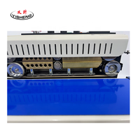 Machine de scellage électrique automatique YS FR400 à engrenages en bois pour aliments, boissons, produits chimiques, sachets en plastique, papier, scellage continu à haute vitesse