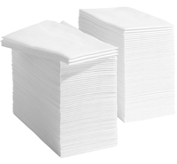 Essuie-mains en papier jetables qui ressemblent à des serviettes en lin-Blanc, serviettes d'invité jetables, serviettes jetables pour la salle de bain des invités