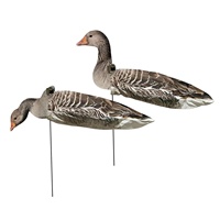 Décoy de chasse à l'oie réaliste en Tyvek, modèle Greylag Goose, avec tête 2D réaliste pour la chasse en extérieur, recyclable et anti-rayures