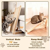 Griffoir pour chat en sisal, durable, résistant à l'usure, grand modèle vertical en forme de L, style épuré, pour affûter les griffes