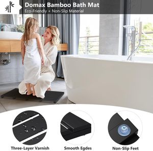 Étanche antidérapant baignoire tapis de bain <span class=keywords><strong>en</strong></span> gros de haute qualité antidérapant salle de bain Spa tapis de <span class=keywords><strong>sol</strong></span> <span class=keywords><strong>bambou</strong></span> salle de bain douche étape outil - Product Image 4