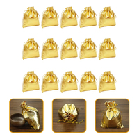 Personnalisé or argent métallisé feuille cadeau bijoux stockage chaîne sac Bundle poche paillettes tissu cordon pochette sac pour l'emballage
