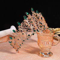 Couronnes et diadèmes rétro de luxe léger, en argent avec strass translucides, magnifiques bijoux éternels de mariage, diadème de mariée