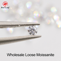 Moissanite Redleaf US Stock VVS1 0,8-1,6 mm 5 carats/sac, pierres de moissanite de laboratoire rondes en vrac, vente en gros