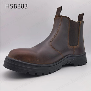 HY, Stivali di Sicurezza Popolari nel Mercato Palestinese, Scarpe da Lavoro in Pelle Crazy Horse di Alta Qualità per l'Industria del Gas HSB009 - Product Image 5