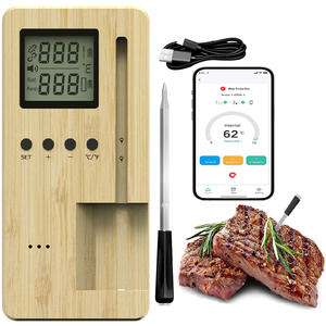 Bằng gỗ không dây thịt Nhiệt kế | BBQ nấu ăn bán buôn - Product Image 2