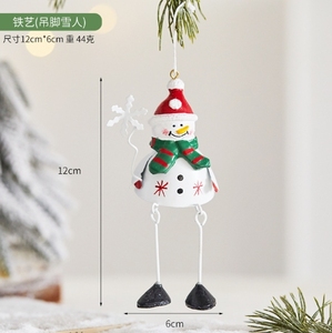 Pendenti per bambole di ferro di Natale che appendono decorazioni per albero <span class=keywords><strong>e</strong></span> centro commerciale in metallo oggetti di scena per la disposizione dell'atmosfera artigianale - Product Image 6