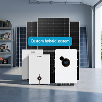 Batterie Lifepo4 48v100ah, kit de système d'énergie solaire hybride 20kw pour la maison, système d'énergie solaire complet 10kva 5kw