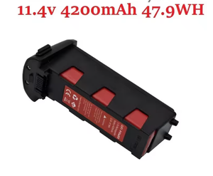 Batterie de drone intelligente pour caméra de vol, pièces de rechange pour quadricoptère RC Hubsan H117S Zino PRO, mise à niveau 11,4 V 4200 mAh - Product Image 2