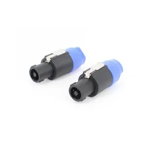 Hot 4Pole XLR 4Pin NL4FC Connector Ohm Plug Speaker Audio Cable Plug Adapter Adapter 4 Pin Speakon Female Jack Accessories