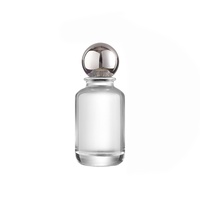 Vente en gros de flacons d'échantillons de parfum bruns 50ml 100ml, flacons en verre transparent avec couvercles