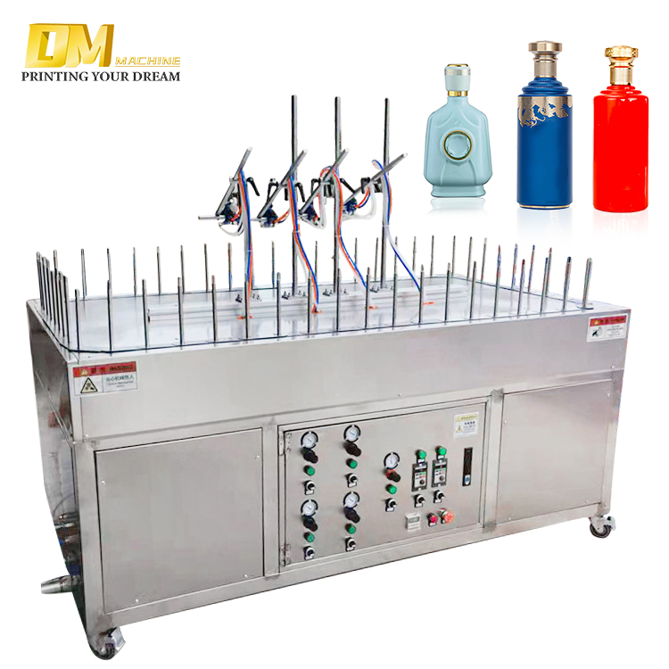 DM-011 игрушки из нержавеющей стали Автоматическая небольшая машина для окраски распылением для стеклянной бутылки