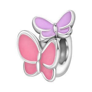 In stock, popular white copper butterfly <b>beaded</b> <b>bracelet</b>/jewelry pendant for women, fashionable and versatile - Product Image 1